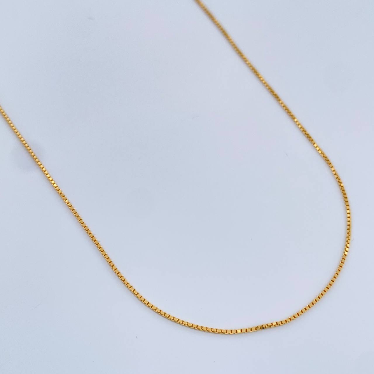 Cadena Veneciana 1.8gr / 17 3/4 in / 1.25mm Oro Amarillo +3 18K $