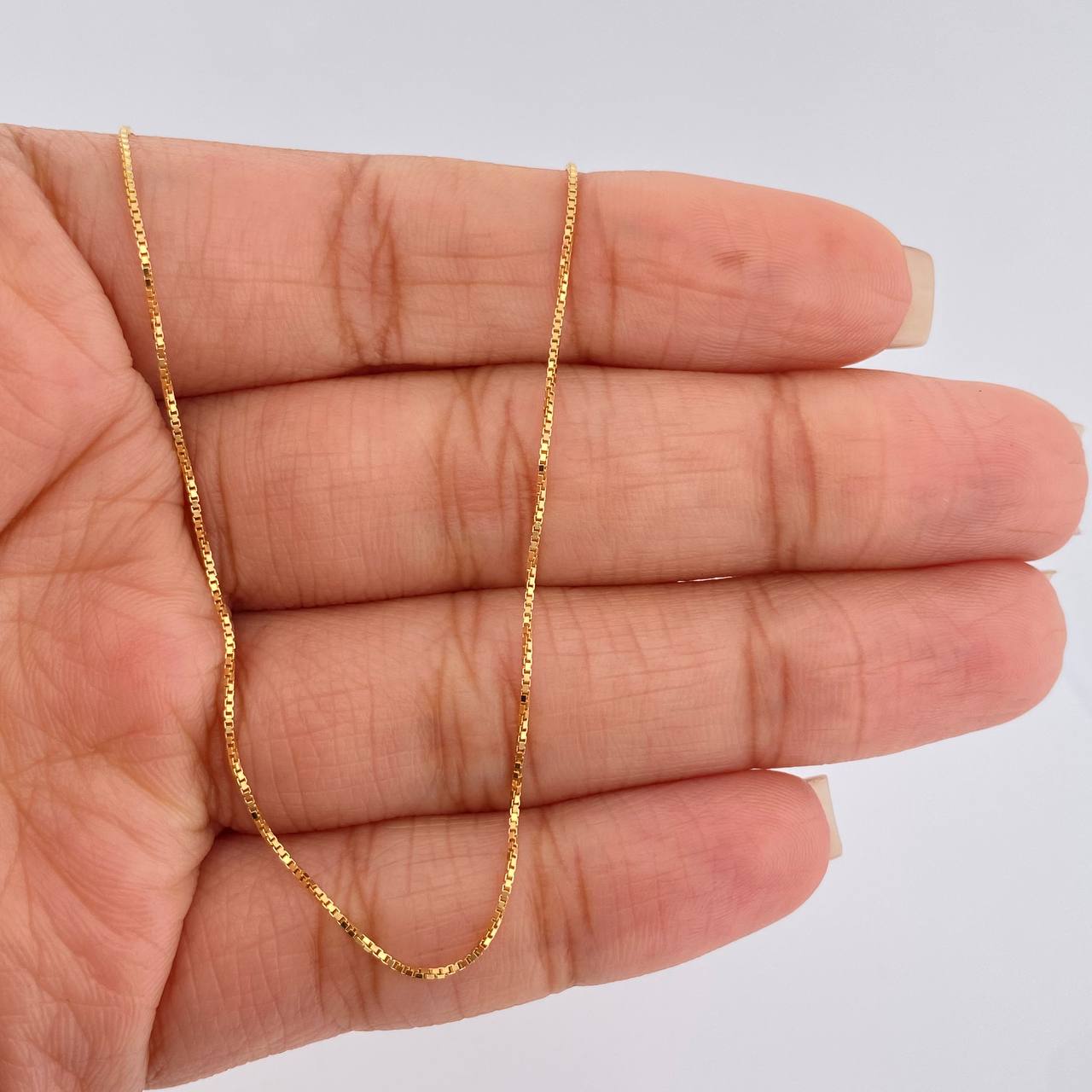 Cadena Veneciana 1.8gr / 17 3/4 in / 1.25mm Oro Amarillo +3 18K $