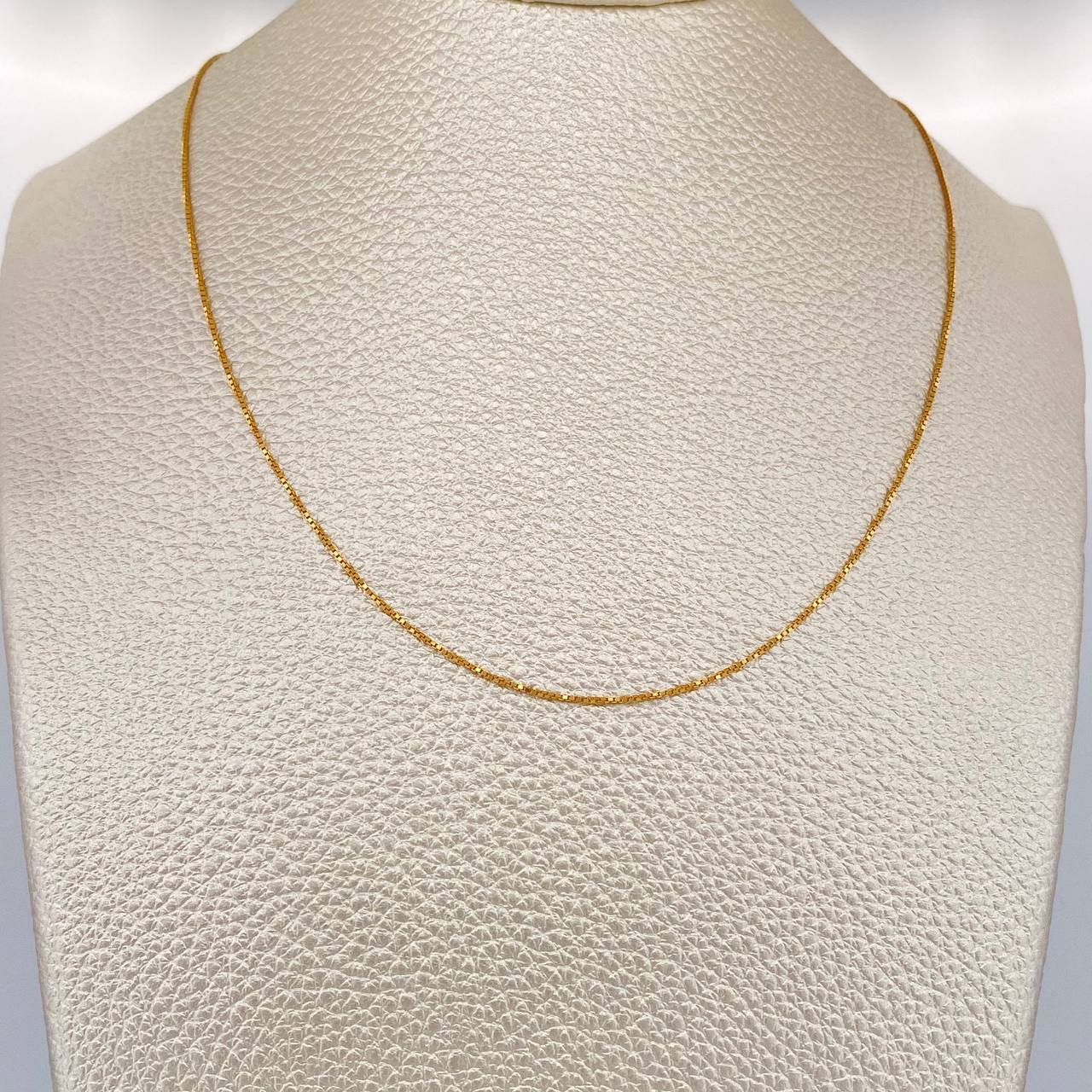 Cadena Veneciana 1.8gr / 17 3/4 in / 1.25mm Oro Amarillo +3 18K $