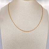 Cadena Veneciana 1.8gr / 17 3/4 in / 1.25mm Oro Amarillo +3 18K $
