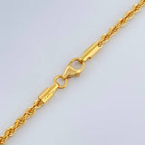 Cadena Lazo 2.75gr / 17 3/4 in / 2mm Oro Amarillo +3 18K $