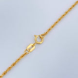 Cadena Lazo 0.9gr / 19 3/4 in / 1mm Oro Amarillo +3 18K $