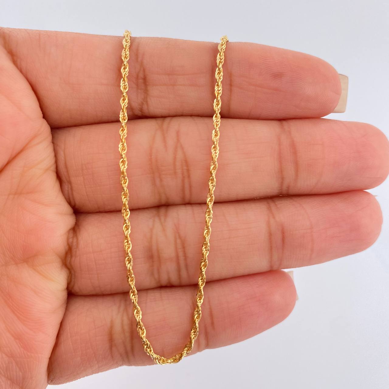 Cadena Lazo 0.9gr / 19 3/4 in / 1mm Oro Amarillo +3 18K $