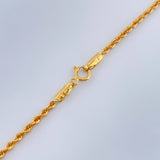 Cadena Lazo 1.5gr / 18 in / 2mm Oro Amarillo +3 18K $