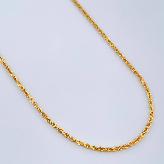 Cadena Lazo 1.55gr / 17 3/4 in / 2mm Oro Amarillo +3 18K $