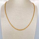 Cadena Lazo 1.5gr / 18 in / 2mm Oro Amarillo +3 18K $
