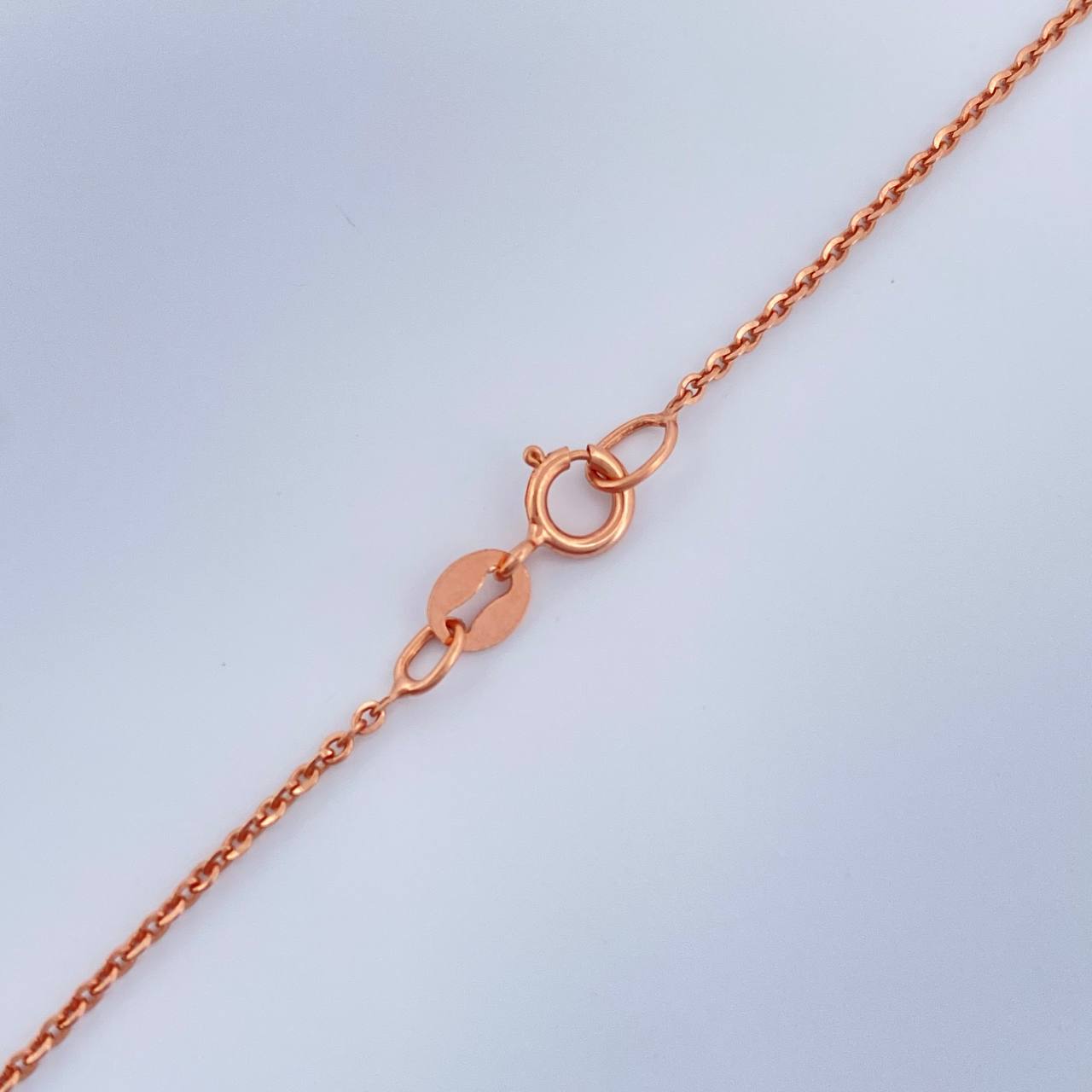 Cadena Aro Seguido 1.7gr / 19 3/4 in / 0.5mm Oro Rosa +3 18K $