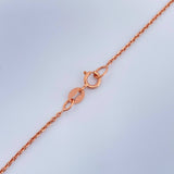 Cadena Aro Seguido 1.7gr / 19 3/4 in / 0.5mm Oro Rosa +3 18K $