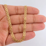 Cadena China 8.75gr / 23 3/4 in / 4.55mm Oro Amarillo +1 18K $