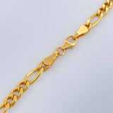 Cadena Figaro 10.3gr / 23 1/2 in / 3.8mm Oro Amarillo +1 18K $