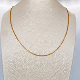 Cadena Veneciana 5.3gr / 27 1/2 in / 0.96mm Oro Amarillo +3 18K $