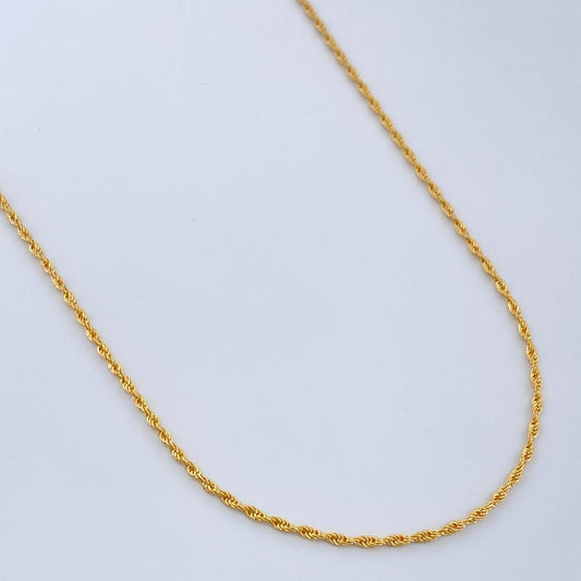 Cadena Lazo 2.3gr / 23 1/2 in / 1.85mm Oro Amarillo +3 18K $