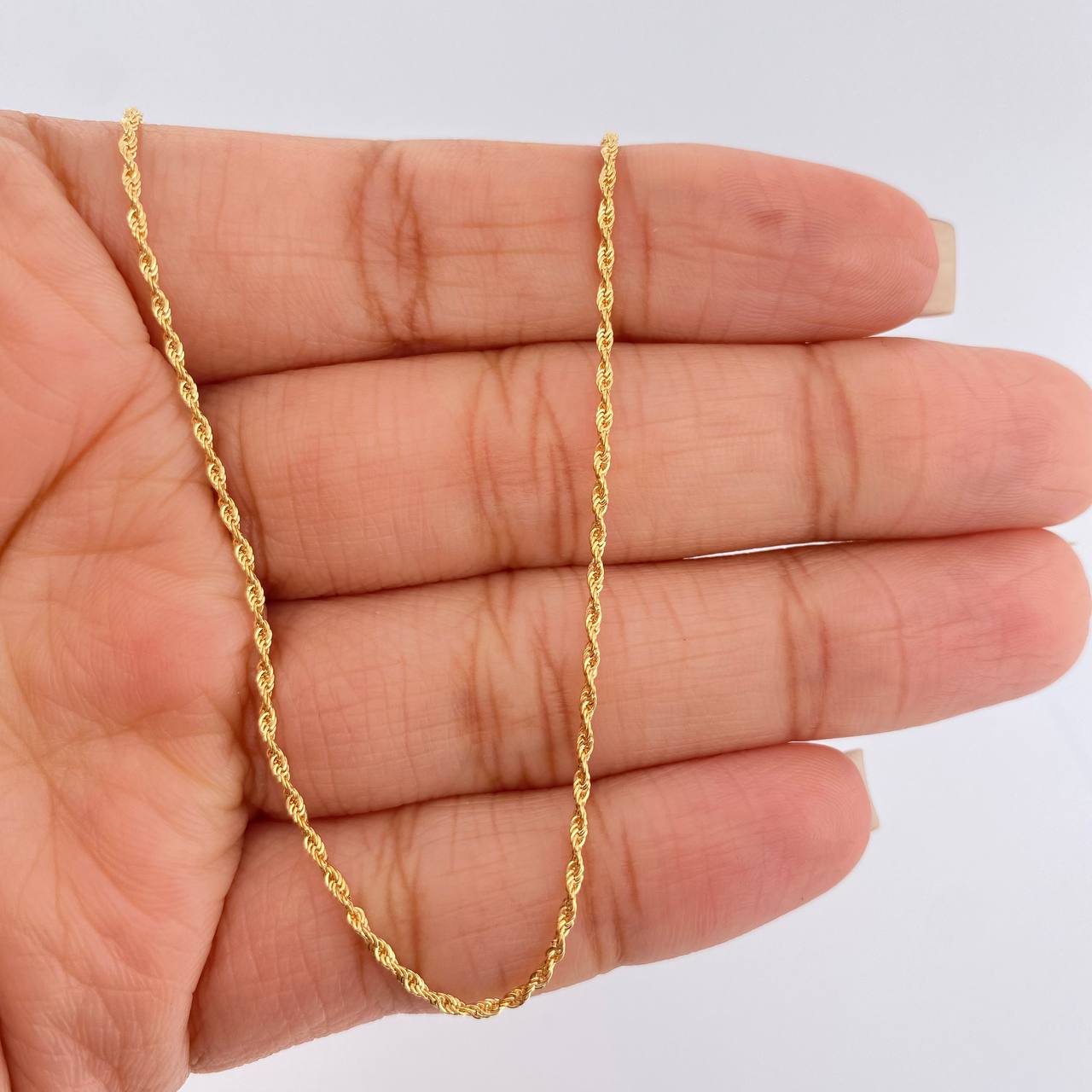 Cadena Lazo 1.05gr / 23 1/2 in / 1.15mm Oro Amarillo +3 18K $