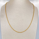 Cadena Lazo 1.05gr / 23 1/2 in / 1.15mm Oro Amarillo +3 18K $