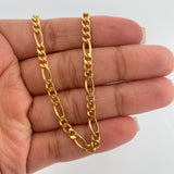 Cadena Figaro 10.3gr / 23 1/2 in / 3.8mm Oro Amarillo +1 18K $