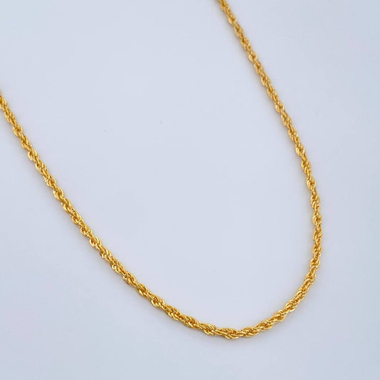 Cadena Lazo 1.65gr / 17 3/4 in / 1.5mm Oro Amarillo +3 18K %