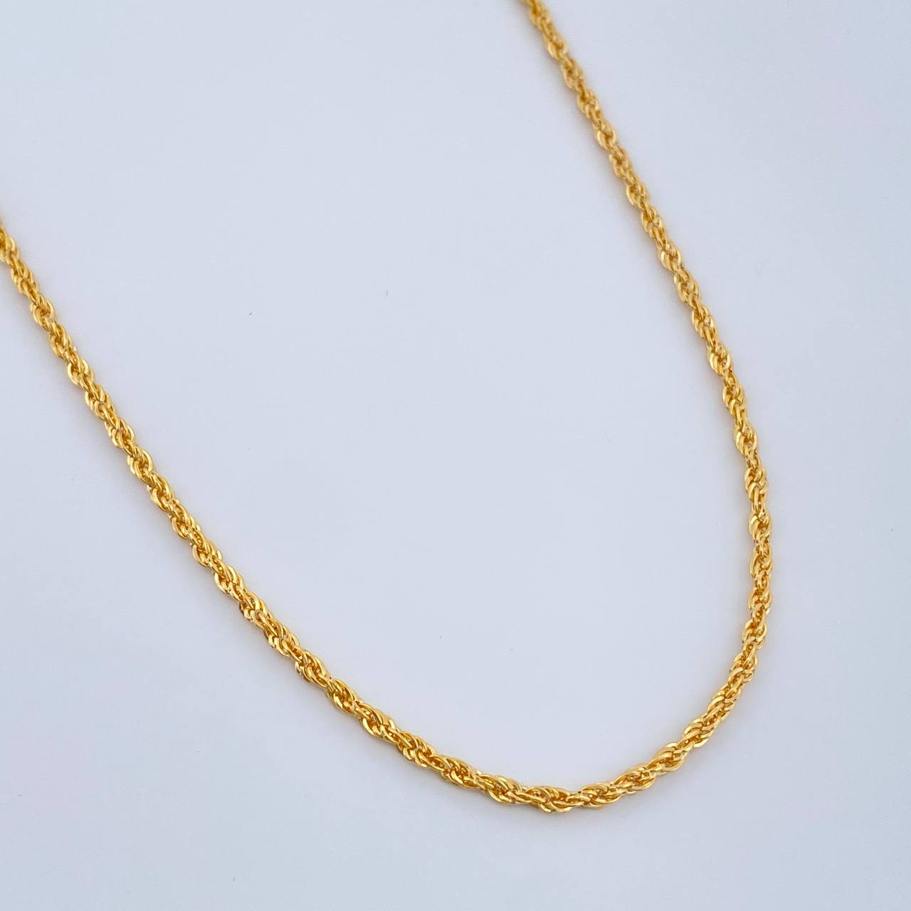 Rope Chain 0.8gr / 15 3/4 in / 2mm Yellow Gold +3 18K $