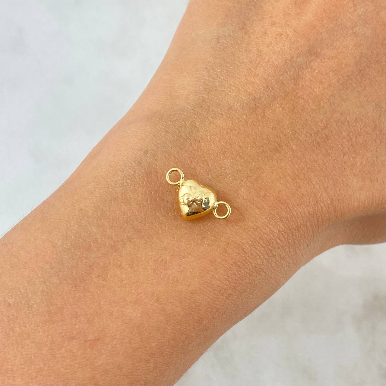 Charm Linked Heart 0.45gr / 1.4cm / Yellow Gold Stamped