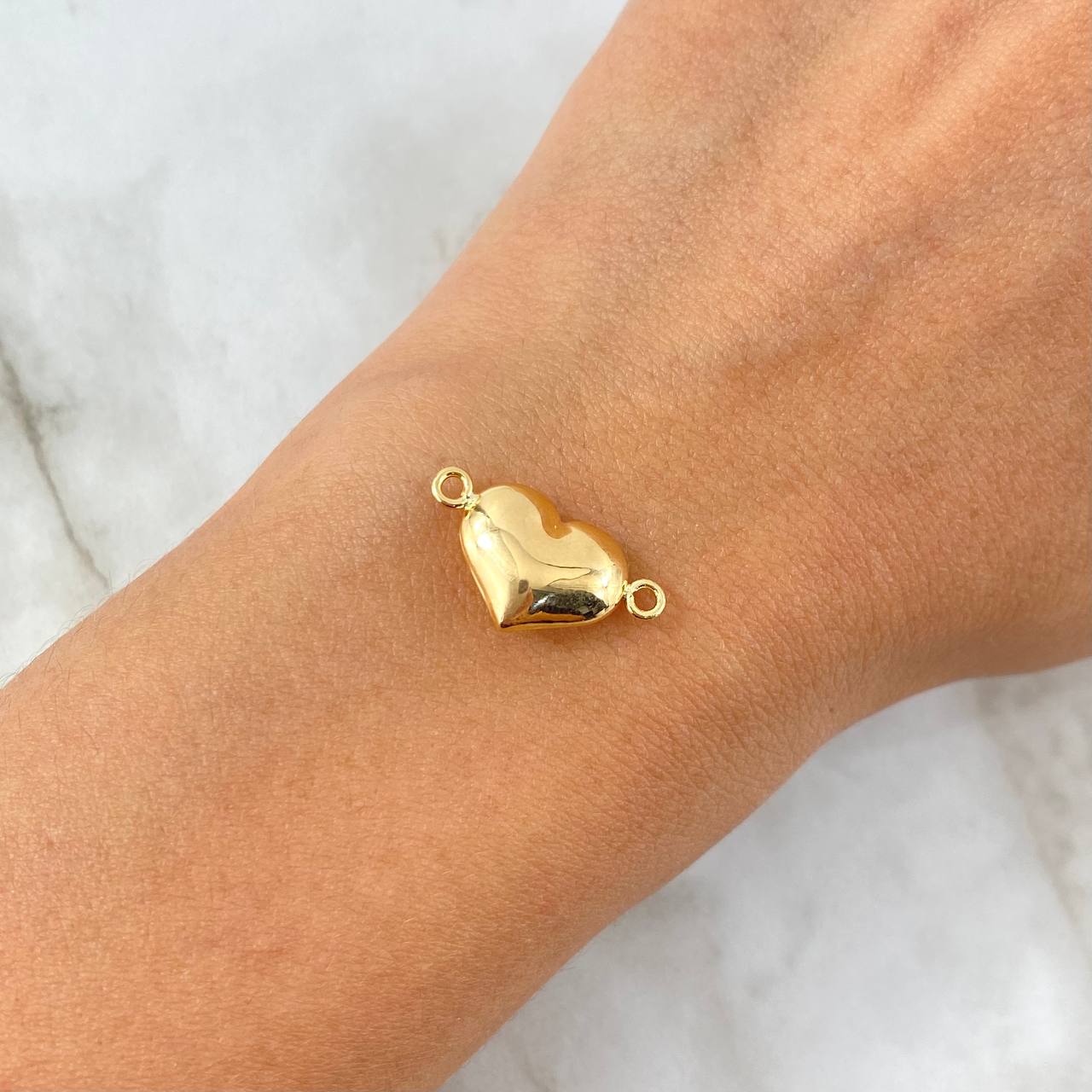 Charm Heart 0.75gr / 1.9cm / 18K Yellow Gold Stamped
