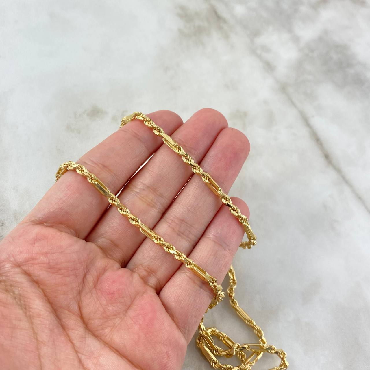 Rope Chain Special 13.1gr / 50cm / 3mm Yellow Gold +3