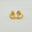 Heart Star Stud Earrings 0.9gr / 8mm Yellow Gold 18K &