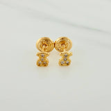 Topos Oso Ts 0.7 g / in / 4.8 mm Oro Amarillo 18K