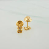 Topos Oso Ts 0.7 g / in / 4.8 mm Oro Amarillo 18K