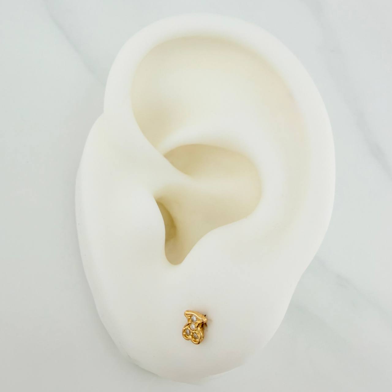 Topos Oso Ts 0.7 g / in / 4.8 mm Oro Amarillo 18K