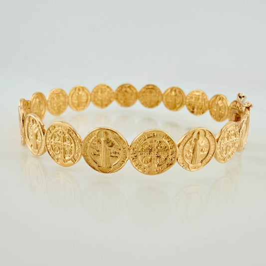Pulso Aro San Benito 11.45gr / 6 3/4 in / 8.4mm Oro Amarillo 18K &
