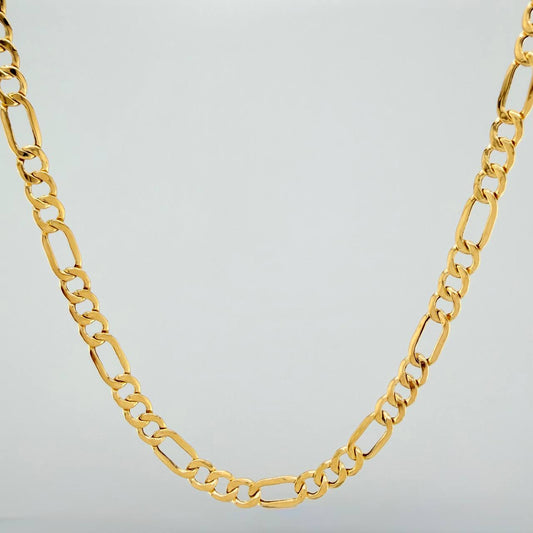 Cadena Figaro 8gr / 23 3/4 in / 2mm Oro Amarillo +1 18K &