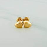 Heart Stud Earrings 0.65gr / Yellow Gold 18K &