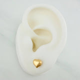 Heart Stud Earrings 0.65gr / Yellow Gold 18K &