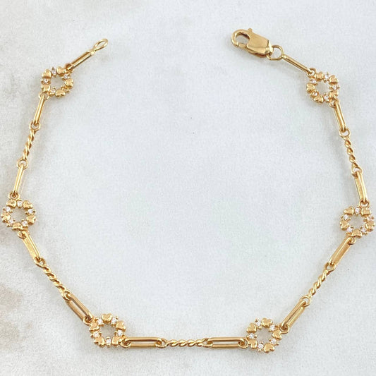 Spiral Box Hearts Bracelet 4gr / 18cm / 18K Yellow Gold ©