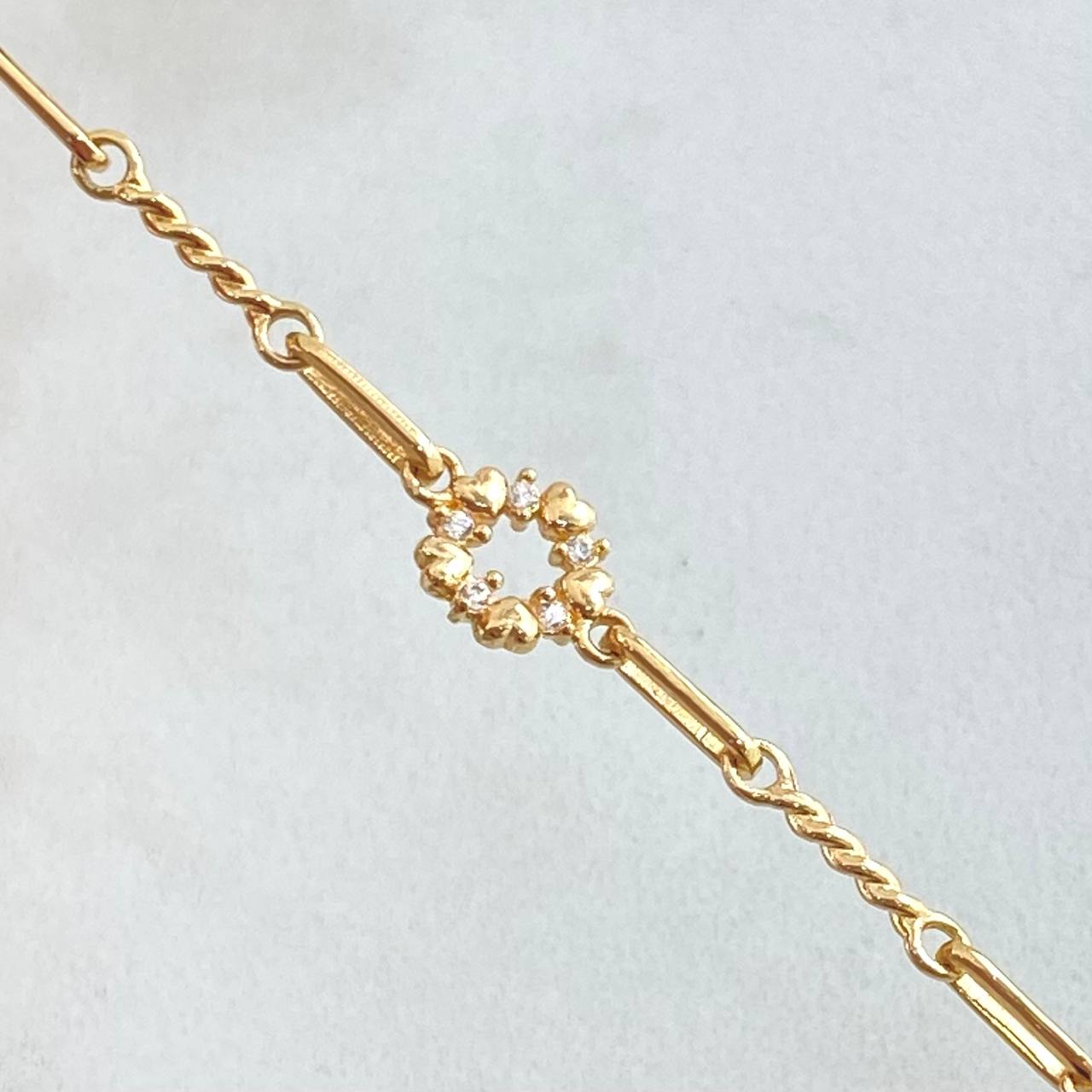 Cadena Cajón Espiral Corazones 10gr / 50cm / Oro Amarillo 18K ©