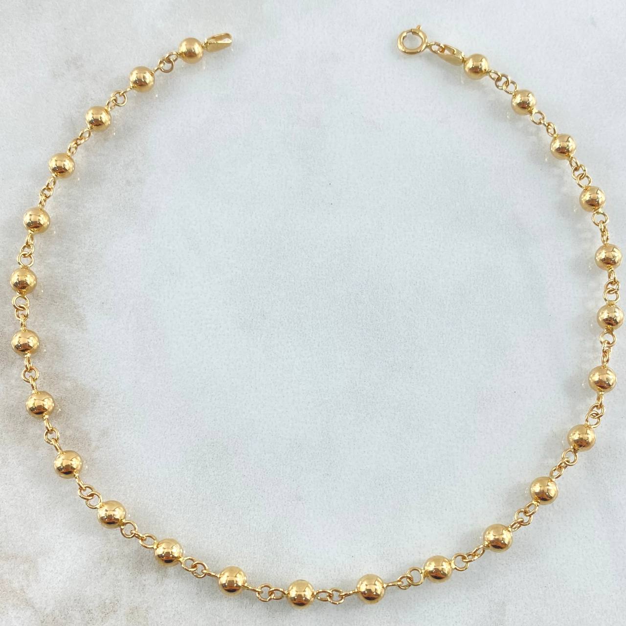 Military Style Anklet 4gr / 25cm / 18K Yellow Gold ©