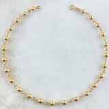 Military Style Anklet 4gr / 25cm / 18K Yellow Gold ©