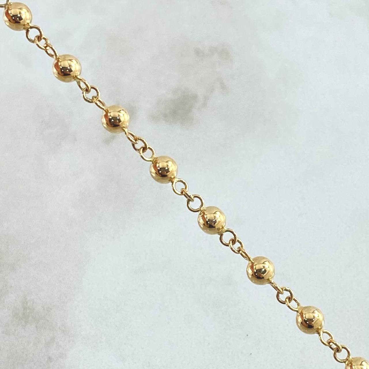 Military Style Anklet 4gr / 25cm / 18K Yellow Gold ©