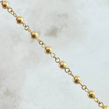 Military Style Anklet 4gr / 25cm / 18K Yellow Gold ©