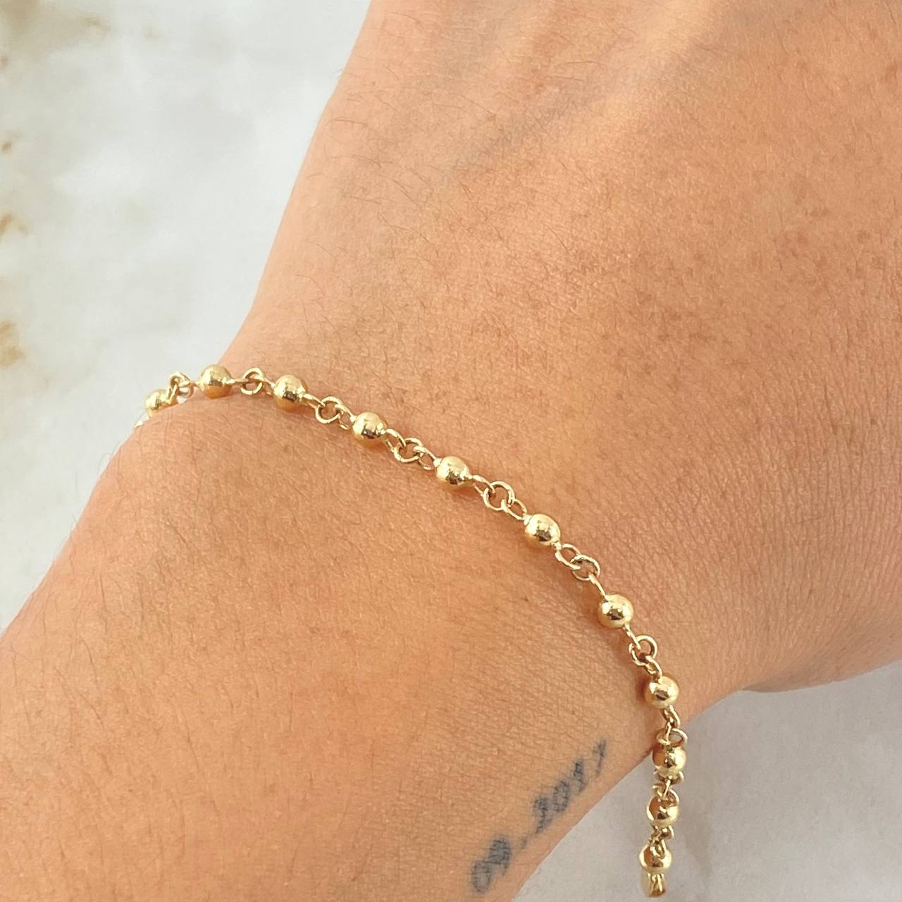Military Type Bracelet 2.7gr / 20cm / 18K Yellow Gold ©