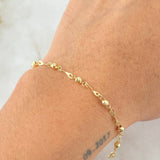 Military Type Bracelet Espiraculo 1.55gr / 18.5cm / 18K Yellow Gold ©