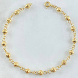 Military Type Bracelet 2.85gr / 17cm / 18K Yellow Gold ©