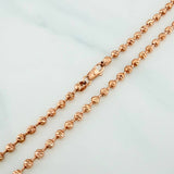 Military Chain 17.9 g / 22 3/4 in / 3 mm 18K Rose Gold