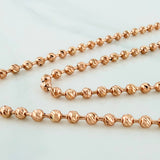 Military Chain 17.9 g / 22 3/4 in / 3 mm 18K Rose Gold
