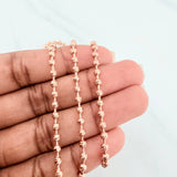 Military Chain 17.9 g / 22 3/4 in / 3 mm 18K Rose Gold