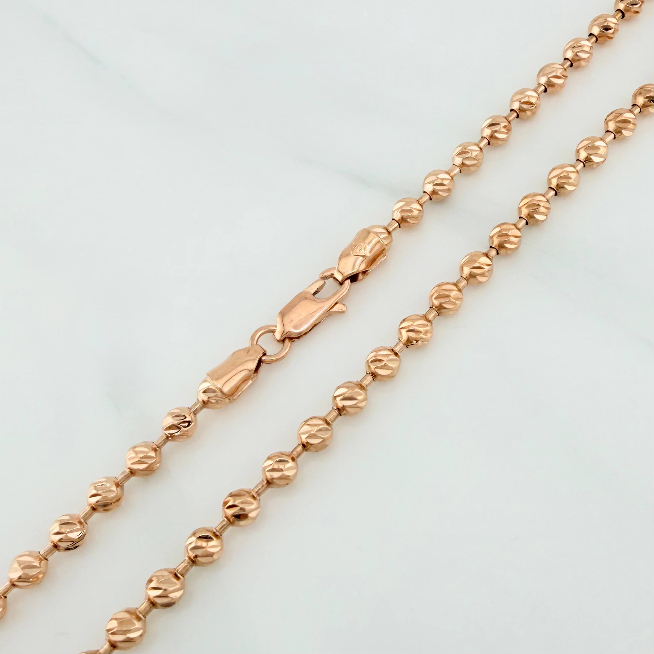 Cadena Militar 31.1 g / 28 1/4 in / 4 mm Oro Rosa 18K