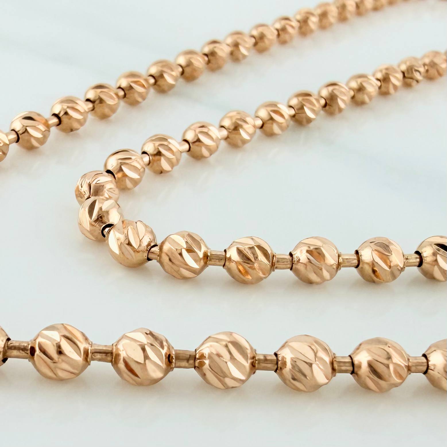 Cadena Militar 31.1 g / 28 1/4 in / 4 mm Oro Rosa 18K