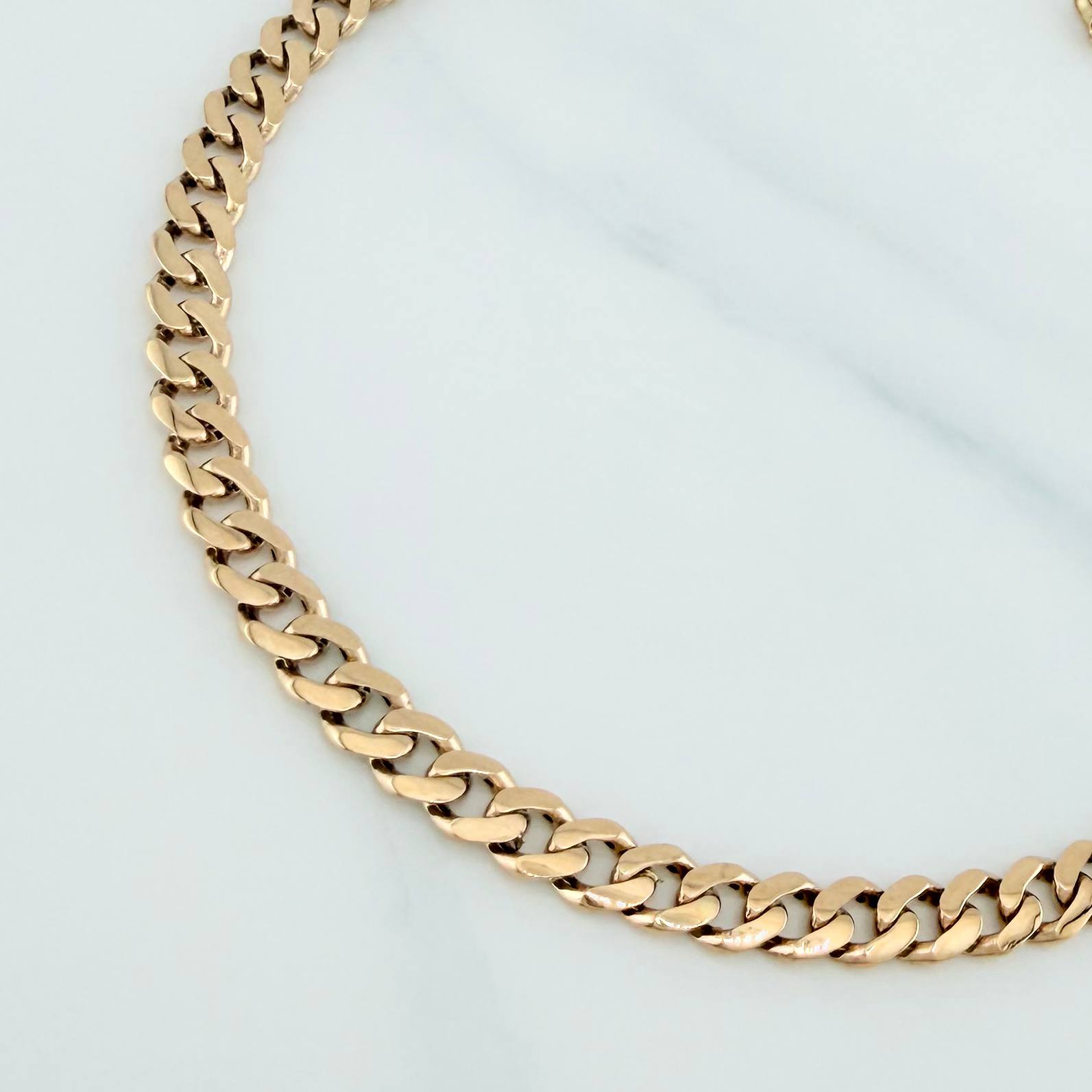 Pulso Cubano 5.35 g / 8 1/4 in / 4.9 mm Oro Amarillo 18K