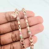 Rustic Bear Anklet 24.75 g / 9 3/4 in / 4.7 mm 18K Rose Gold