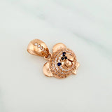 Dije Rostro Oso 3.1 g / 3/4 in Oro Rosa 18K