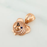 Dije Rostro Oso 3.1 g / 3/4 in Oro Rosa 18K